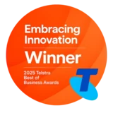 Clinrol industry award, Telstra Best of Business Awards 2025 — Embracing Innovation